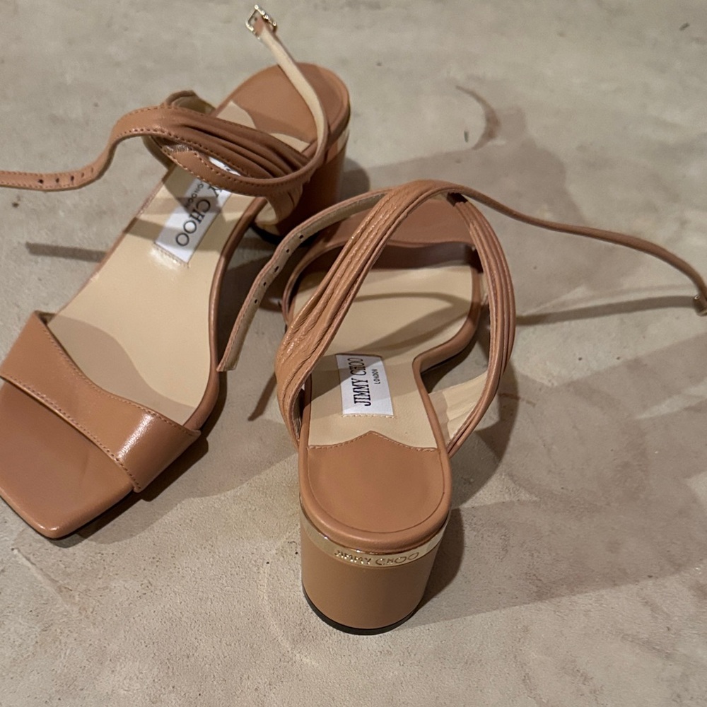 Jimmy Choo Brown Strappy Sandals - Picture 4 of 7